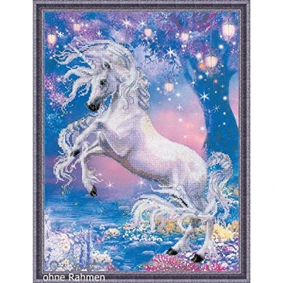 Image de RIOLIS Kit de Broderie au Point Croix Motif Licorne