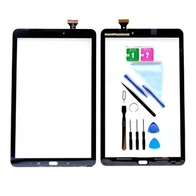 Image de Noir d&#039;écran Tactile Verre de Remplacement pour Samsung Galaxy Tab E 9.6 SM T560 T561 (Pas LCD) avec adhésif et Outils
