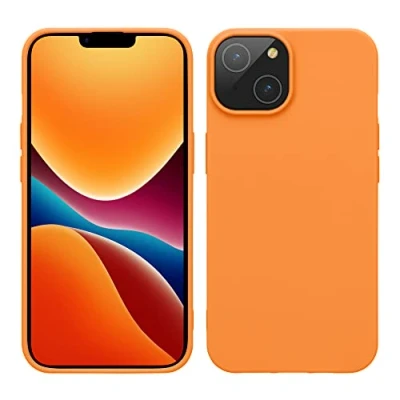 Image de kwmobile Housse Compatible avec Apple iPhone 14coque Coque de Protection Fine Douce Flexible Orange fruitée