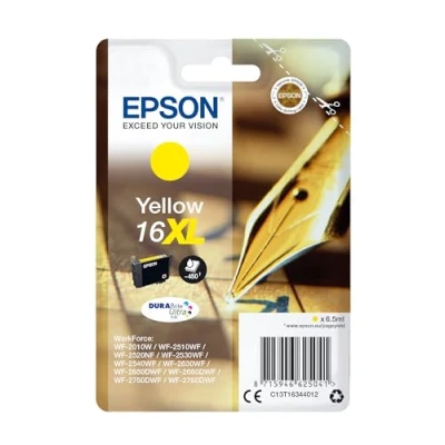 Image de Epson 16XL (C13T16344012) Jaune Cartouche d&#039;encre Grande capacité