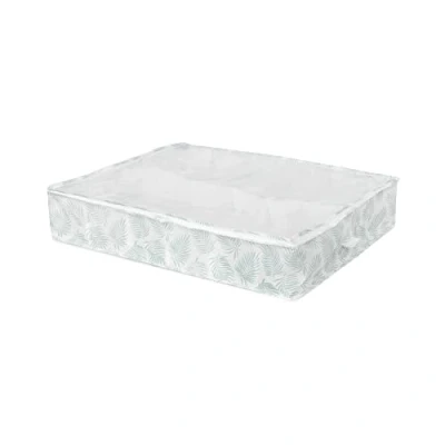 Image de Compactor Sac de Rangement pour Chaussures, Anti poussière, polypropylène, 76 x 60 H15cm, Gamme Palma, Vert/Blanc, RAN10159