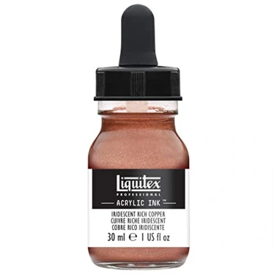 Image de Liquitex Professional Encre Acrylique Flacon Avec Pipette 30 ml Cuivre Riche Iridescent