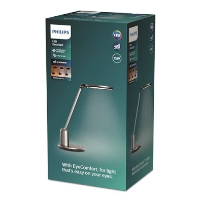 Image de Lampe de bureau PHILIPS LED Einstein 15 W [blanc chaud à froid blanc] pour l&#039;éclairage intérieur la maison, lecture, l&#039;étude, le et travail.