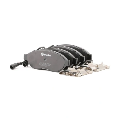 Image de BREMBO P 23 144 Jeu de plaquettes frein contact signal d&#039;usure inclus avec vis d&#039;étrier accessoires PEUGEOT: Boxer Van oscaro,