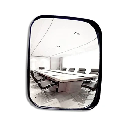 Image de Miroir Convexe Noir Sécurité De Circulation Trafic Route Sortie Garage 16cm 22cm 24cm, Réglable Miroirs Avec Grand Angle, Pour Surveillance Panoramique