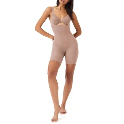 Image de SPANX Higher Power Short Puissant Taille Haute Femme, Café au Lait, 3X