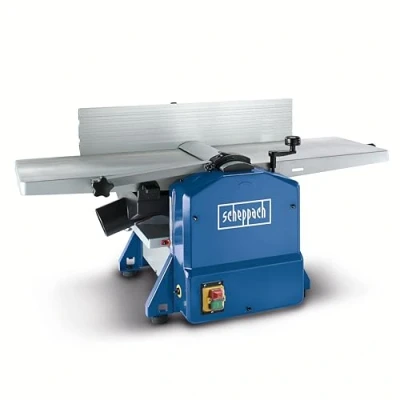 Image de Scheppach Raboteuse &amp; Dégauchisseuse compacte HMS1070 Puissance 1500W 2 fers en acier rapide Butée inclinable Vitesse des 9000 1min Hauteur/largeur de passage 120 254mm