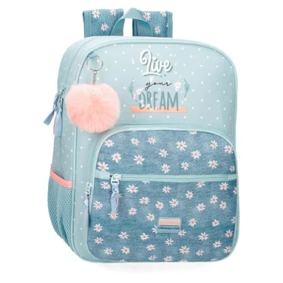 Image de MOVOM Live Your Dreams Sac à dos scolaire vert 30 x 38 12 cm Polyester 13,68 L, vert,