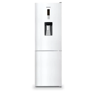 Image de INFINITON FGC 346WB Réfrigérateur Combi, Blanc, 322 litres, No Frost, Distributeur d&#039;eau 3L, Affichage LED avec contrôle de la température, Porte bouteilles en aluminium