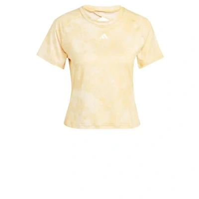 Image de adidas Performance Essentials ALL Flower DYE Tshirt imprimé, Femme, Taille: Small, Crystal sand/semi spark