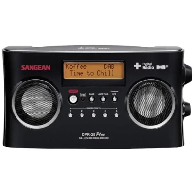 Image de Sangean DPR 25 Radio stéréo portable DAB/FM RDS Rechargeable Noir