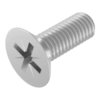 Image de SECCARO Lot de 20 vis à tête fraisée M6 x 16 mm en acier inoxydable V2A VA A2 DIN 965 Phillips / PZ Filetage complet
