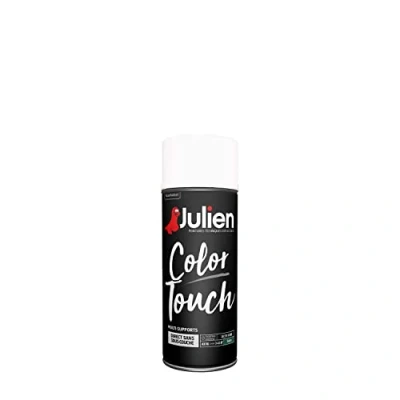 Image de Julien Peinture Aérosol Intérieure et Extérieure Color Touch en Phase Aqueuse Blanc Neige Satin 400ml
