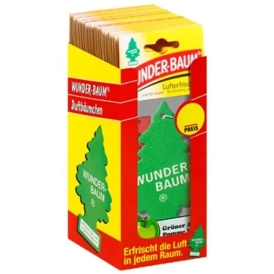 Image de WUNDER BAUM 134207/24 Lot de 24 désodorisants Pomme Verte