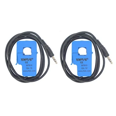 Image de HUABAN 2PCS SCT013 015 15A 1V Capteur de transformateur courant à noyau divisé non invasif