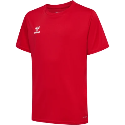 Image de Hummel Essential SS Tshirt basique pour enfants, Taille: 8a, True red