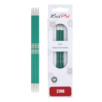 Image de KnitPro KP47005 Set de Goupilles Tricotage Doubles Fin Aluminium Vert 46 x 1 5,5 cm