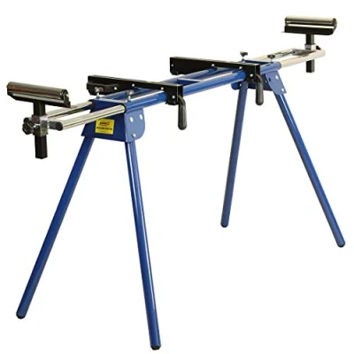 Image de Chop Support pied/établi universel extensible avec rouleaux pour scie à onglet