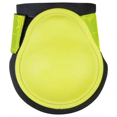 Image de HKM Protèges boulets réfléchissantes Jaune/Noir