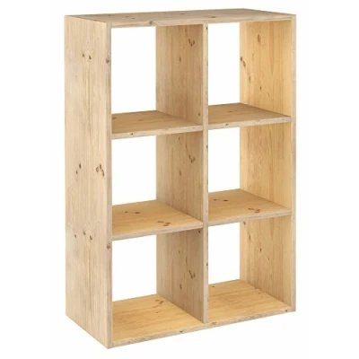Image de Astigarraga Kit Line Étagère modulaire 6 Cubes Dinamic, Bois Massif pin 105,4 x 70,8 33 cm