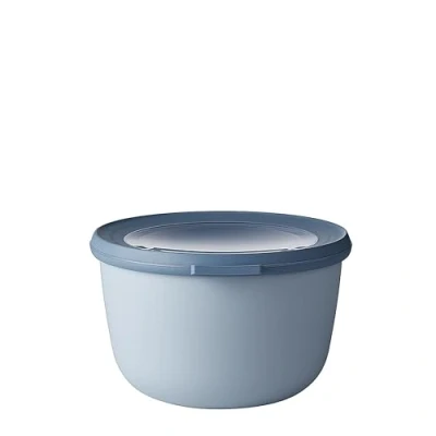 Image de Mepal Bol Multifonction Cirqula Rond Boîte Conservation Alimentaire avec Couvercle Convient comme de Hermétique pour le Réfrigérateur, Micro ondes &amp; Congélateur 1000 ml Nordic blue