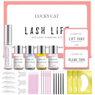 Image de Kit Rehaussement de Cils,Eyelash Perming Kit,Lash Lift Eyelash Cils Adapté Pour un Usage en Salon et à La Maison