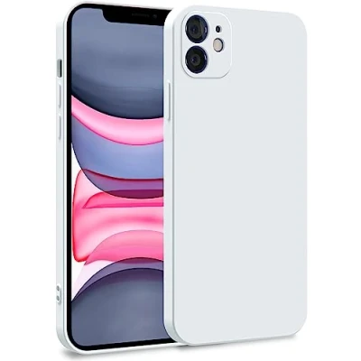 Image de MyGadget Coque Compatible avec Apple iPhone 11 Case TPU Souple &amp; Soft Doublure Microfibre Cover Protection Extra Fine Légère Blanc