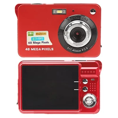 Image de Appareil Photo Numérique 4K, Compact 48MP 8X Zoom avec écran LCD 2,7 Pouces, Prise en de L&#039;appareil Portable, Retardateur