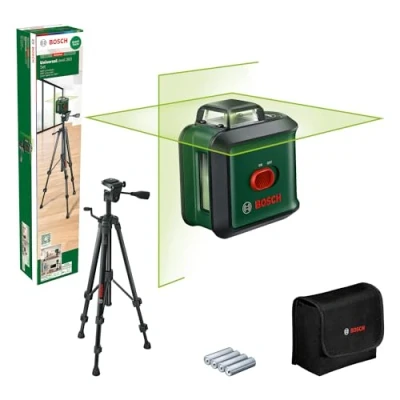 Image de Bosch laser lignes UnversalLevel 360 avec trépied premium (laser vertical et horizontal à pour un alignement dans toute la pièce, boîte carton)