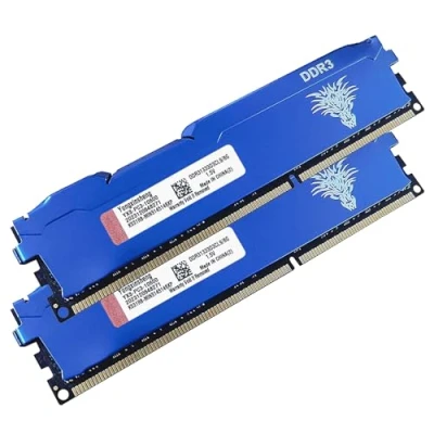Image de Ram DDR3 16go (2x8go) 1333MHz PC3 10600 Udimm CL9 Non ECC Unbuffered 1.5V 2Rx8 Double Rang 240 Pin Mémoire Barette Kit pour Ordinateur de Bureau (Bleu)