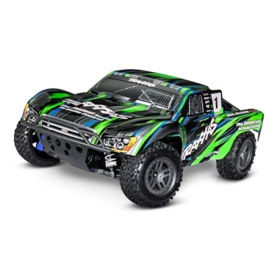 Image de Traxxas Slash 4X4 BRUHLESS 2S + HD Parts Vert sans ACCUS NI Chargeur 68154 4 GRN