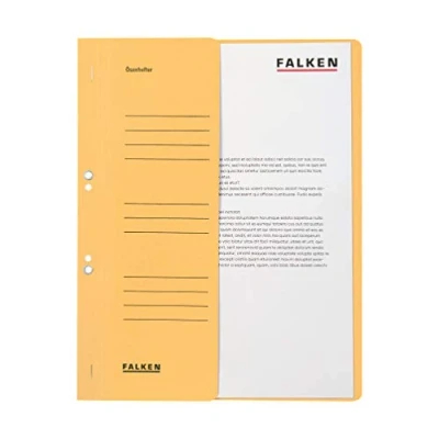 Image de Falken Réf. 80003833001F Carton de 50 chemises à oeillet A4 1/2 VD KH Chamois