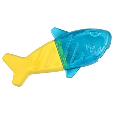 Image de Jouet pour Chien Givré Requin 18cm Bleu &amp; Jaune