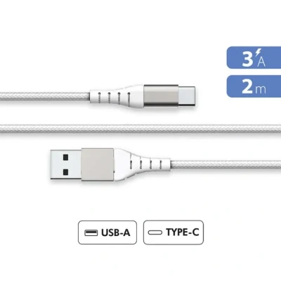 Image de BIG BEN FPLIAC2MRW câble USB 2.0 2 m A C Blanc Neuf