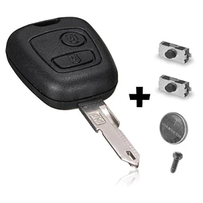 Image de Clé Plip compatible avec 106 206 306 205 405 406 KIT + 2 switchs COQUE TELECOMMANDE @Pro