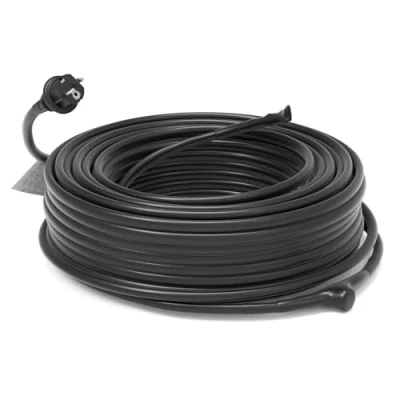 Image de HEATIT JHSF Câble chauffant autorégulant pré assemblé de 24m pour tuyaux avec thermostat