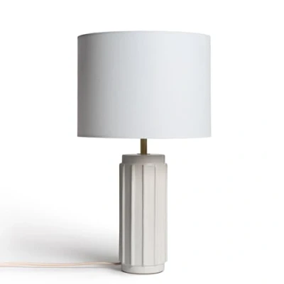 Image de Lampe à Poser TECHBREY Corbusier Céramique Blanche LED Vintage