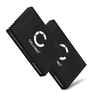 Image de CELLONIC® 2X Batterie téléphone Fixe 84743424, ICP73048 950mAh Compatible avec Polycom Kirk 5020, 5040, Spectralink 7520, 7540, 7622, 7202, 7502, 5020 sans Fil Maison Longue Utilisation
