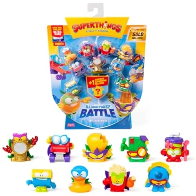 Image de SuperThings KAZOOM Power Battle Lot de 10. Contient 10 (Comprend 1 Figurine Surprise et Capitaine doré). 2