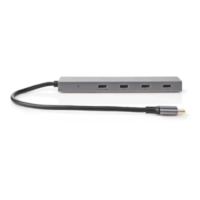 Image de Nedis UHUBU3470AT hub &amp; concentrateur USB 3.2 Gen 2 (3.1 2) Type C 10000 Mbit/s Anthracite Neuf