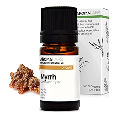 Image de Aroma Labs Myrrhe BIO Huile Essentielle Chémotypée et Certifiée AB 10 mL