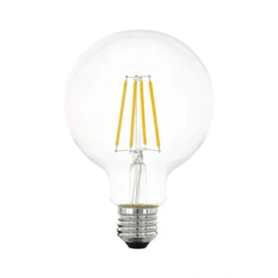 Image de Eglo Ampoule LED E27 à intensité variable avec interrupteur 7 W (équivalent 60 W) 806 lm vintage globe blanc chaud 2700 K Edison Ø 9,5 cm