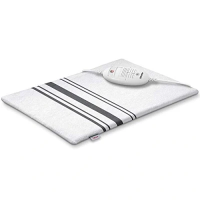 Image de Beurer HK25UK Coussin chauffant électrique pour une chaleur confortable 3 réglages de température régulés électroniquement Housse en coton lavable machine Arrêt automatique