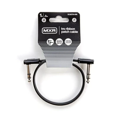 Image de JIM DUNLOP MXR Câble Patch TRS Ruban 1 pied 0,3 m, Angle Droit 1/4 de pouce, 30cm (DCISTR1RR)