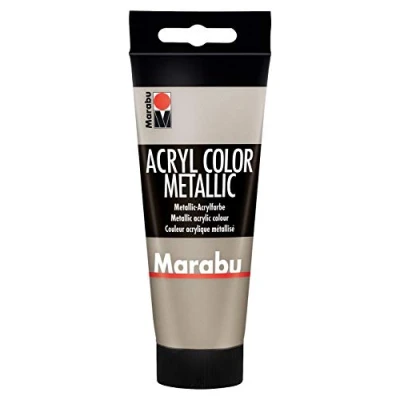 Image de Marabu Peinture Acrylique crémeuse à Base d&#039;eau, séchage Rapide, résistante la lumière, imperméable l&#039;eau, Application avec Pinceau et éponge sur Toile, Papier Bois, 100 ML