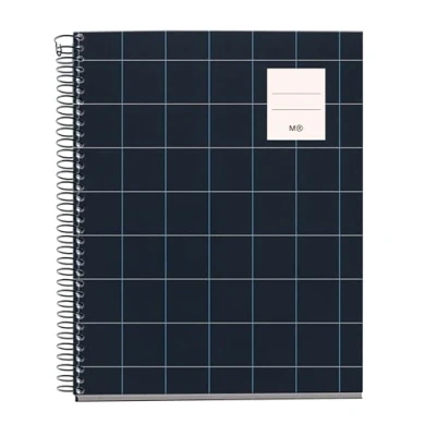 Image de Miquelrius Cahier A5, quadrillage 5 mm, carnet couverture rigide, A5 avec 100 feuilles micro perforées, 4 couleurs à organiser, papier extra opaque 70 g/m², 2 trous pour classer