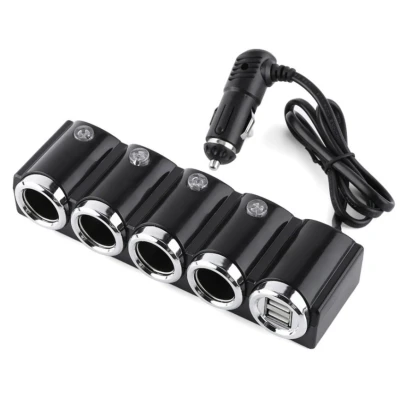 Image de Répartiteur Allume Cigare Lighter PNI 04 12V / 24V 4 Sorties, 2xUSB, indicateur LED