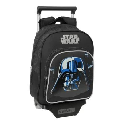 Image de safta STAR WARS REBELLION Sac à dos pour enfant avec chariot 705, idéal enfants de différents âges, confortable et polyvalent, qualité résistance, 27 x 10 33 cm, Noir, M, Décontracté