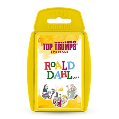 Image de Top Trumps Roald Dahl Vol.1 Specials Jeu de Cartes, jouez avec Les Personnages gloriomptieux Matilda, The BFG, Charlie and Chocolate Factory et Willy Wonka, Cadeaux pour garçons Filles âgés