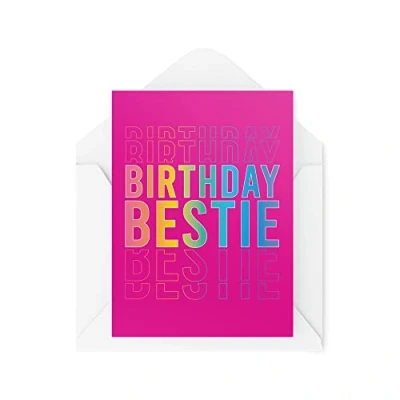 Image de Tongue in Peach CBH584 Carte d&#039;anniversaire pour lui, ses amies, meilleure amie, blague, collègue, amie
